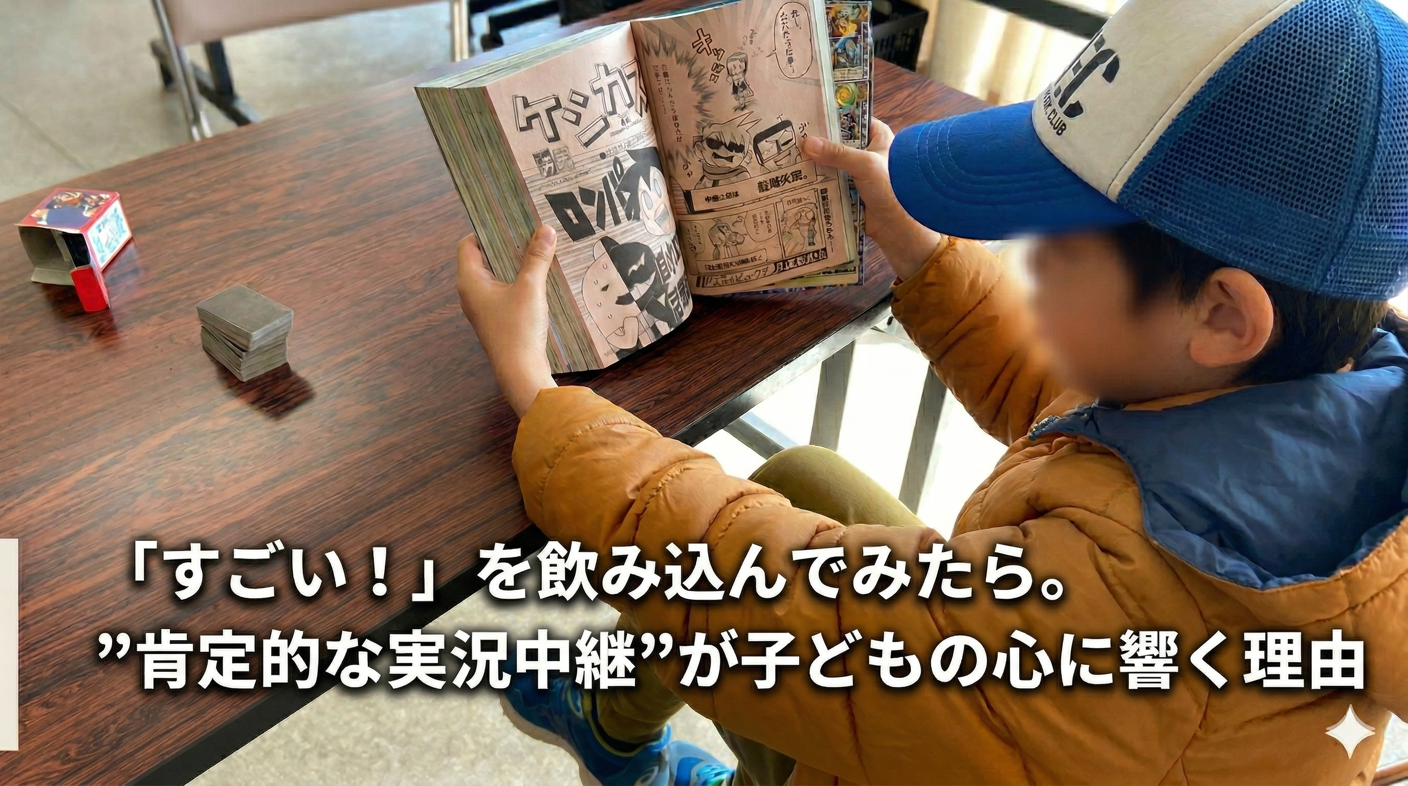 「すごい！」を飲み込んでみたら。”肯定的な実況中継”が子どもの心に響く理由